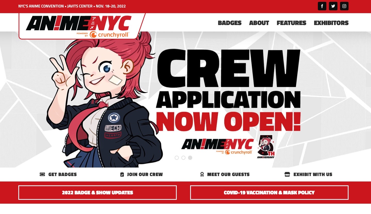 Anime NYC on Twitter  AnimeNYC is now SOLD OUT for 2022 We are so  grateful to everyone wholl be celebrating with us next weekend and we  CANT WAIT to see you