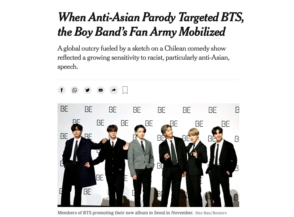 The royal fan of BTS fight against the anti-Asian parody of the band ...